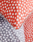 Parure de lit avec housse de couette de qualité supérieure, rose, corail, rouge, orange (UE)