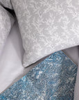 Pure Percale Bedding Grey & White Ditsy Floral Duvet Cover Set