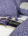 Purple & Grey Polka Dot Cotton Duvet Cover Bedding Set