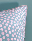 White Spots Blue & Grey Spotty Polka Dots Pillowcase Bedding Set
