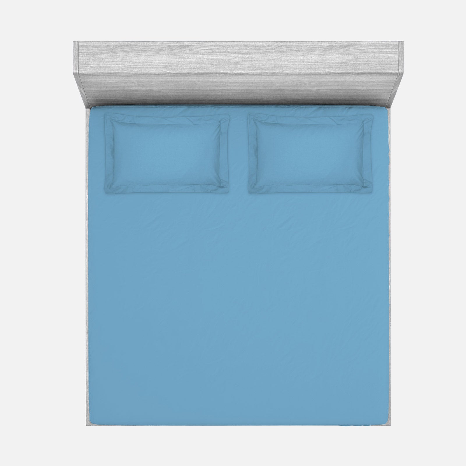 Drap-housse 100 % coton uni à poche profonde