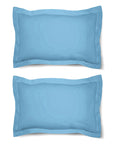 Back To School Bundle - Blue Floral Double Bedding (Duvet Cover Set, Throw, Fitted Sheet, Pillowcases)