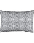 One Pair Classy Dark Grey Greek Key 100% Cotton Standard Pillowcase
