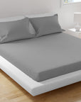100% Cotton Extra Deep Pocket Dark Grey Fitted Sheet