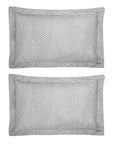 One Pair Grey Polka Dot 100% Cotton Percale 200TC Oxford Pillowcase