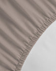 100% Cotton Extra Deep Pocket Mink Brown Fitted Sheet