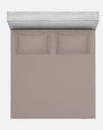 100% Cotton Extra Deep Pocket Mink Brown Fitted Sheet