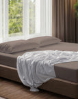 100% Cotton Extra Deep Pocket Mink Brown Fitted Sheet