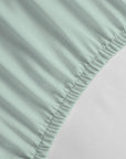 Spannbettlaken aus 100 % Baumwolle, einfarbig, mit tiefen Taschen
