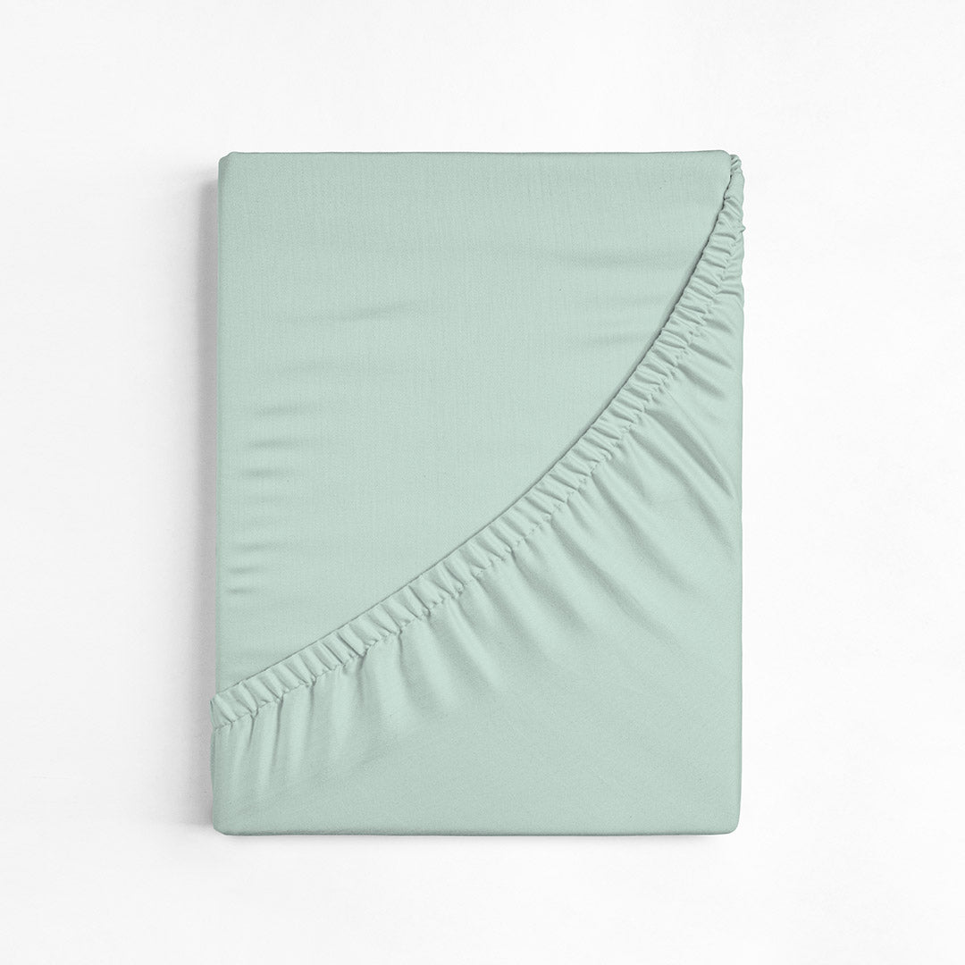100% Cotton Extra Deep Pocket Mint Green Fitted Sheet