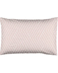 One Pair Oslo Blush Chevron 100% Cotton Standard Pillowcase