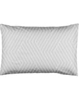 One Pair Oslo Light Grey Chevron 100% Cotton Standard Pillowcase