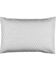 Une paire de taies d'oreiller standard Oslo gris clair à chevrons 100 % coton