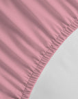 100% Cotton Extra Deep Pocket Pink Fitted Sheet