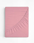 100% Cotton Extra Deep Pocket Pink Fitted Sheet