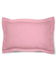 Une paire de taies d'oreiller Oxford 100 % coton uni, bordure de 5 cm.