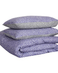 One Pair Purple Polka Dot 100% Cotton Percale 200TC Standard Pillowcase