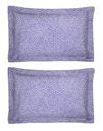 One Pair Purple Polka Dot 100% Cotton Percale 200TC Oxford Pillowcase
