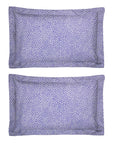 One Pair Purple Polka Dot 100% Cotton Percale 200TC Oxford Pillowcase