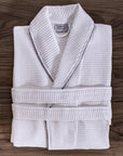 unisex white cotton waffle hotel spa robe dressing gown bathrobes