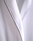 unisex white cotton waffle hotel spa robe dressing gown bathrobes