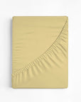 100% Cotton Extra Deep Pocket Yellow Fitted Sheet
