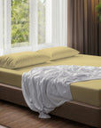 100% Cotton Extra Deep Pocket Yellow Fitted Sheet