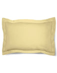 Une paire de taies d'oreiller Oxford 100 % coton uni, bordure de 5 cm.
