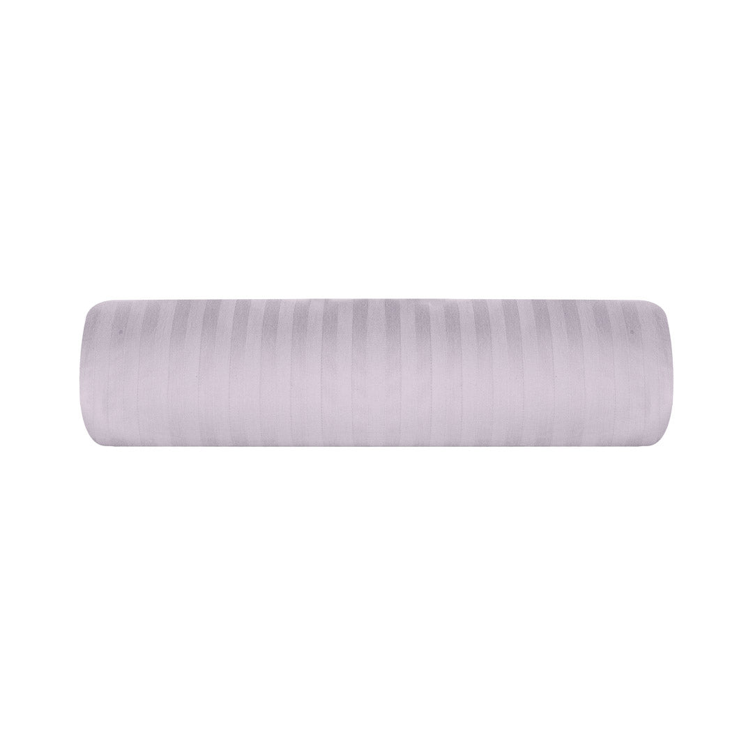 One Piece Grey Striped 100% Cotton Sateen Flat Sheet