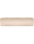 Einteiliges, cremefarbenes, gestreiftes Bettlaken aus 100 % Baumwollsatin