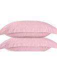 One Pair Blush Striped 100% Cotton Sateen Oxford Pillowcase