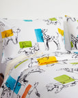 Ditsy Cartoon Dogs Kids Duvet Cover Boys Girls Animal Bedding Set