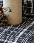 Flannel Green Plaid Brushed Cotton Duvet Cover Bedding Set