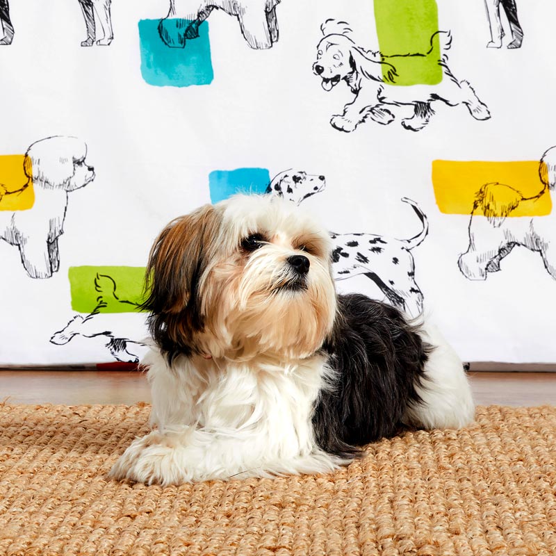 Matcha Ditsy Animal Dog Print Duvet Cover Set