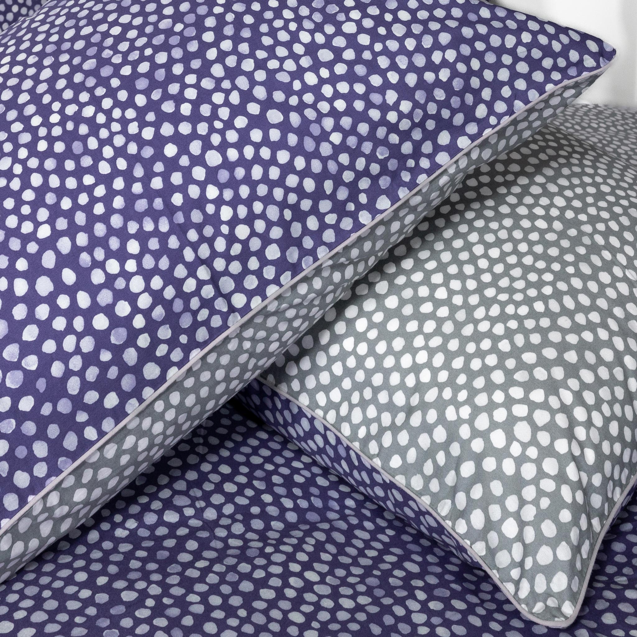 Lavender Spots Purple Spotty Polka Dot Bedding Duvet Cover Set