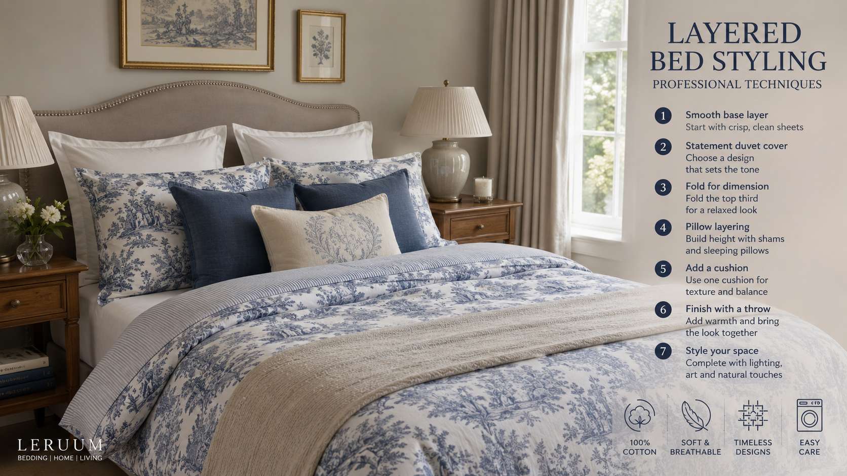 Layered Bed Styling: Professional Bed Making Techniques