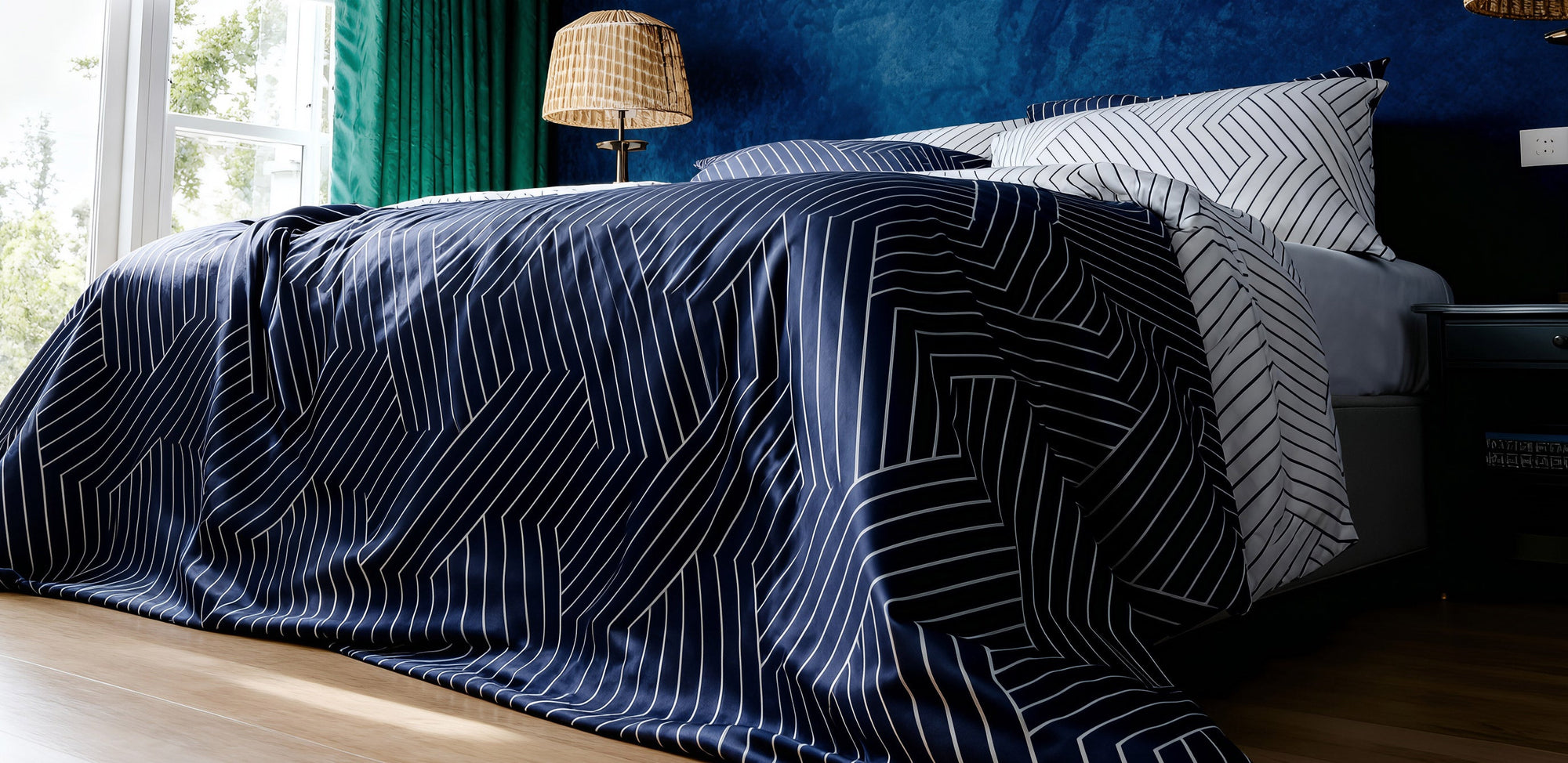 Striped Duvet Cover: Timeless Elegance with Gentle Stripes