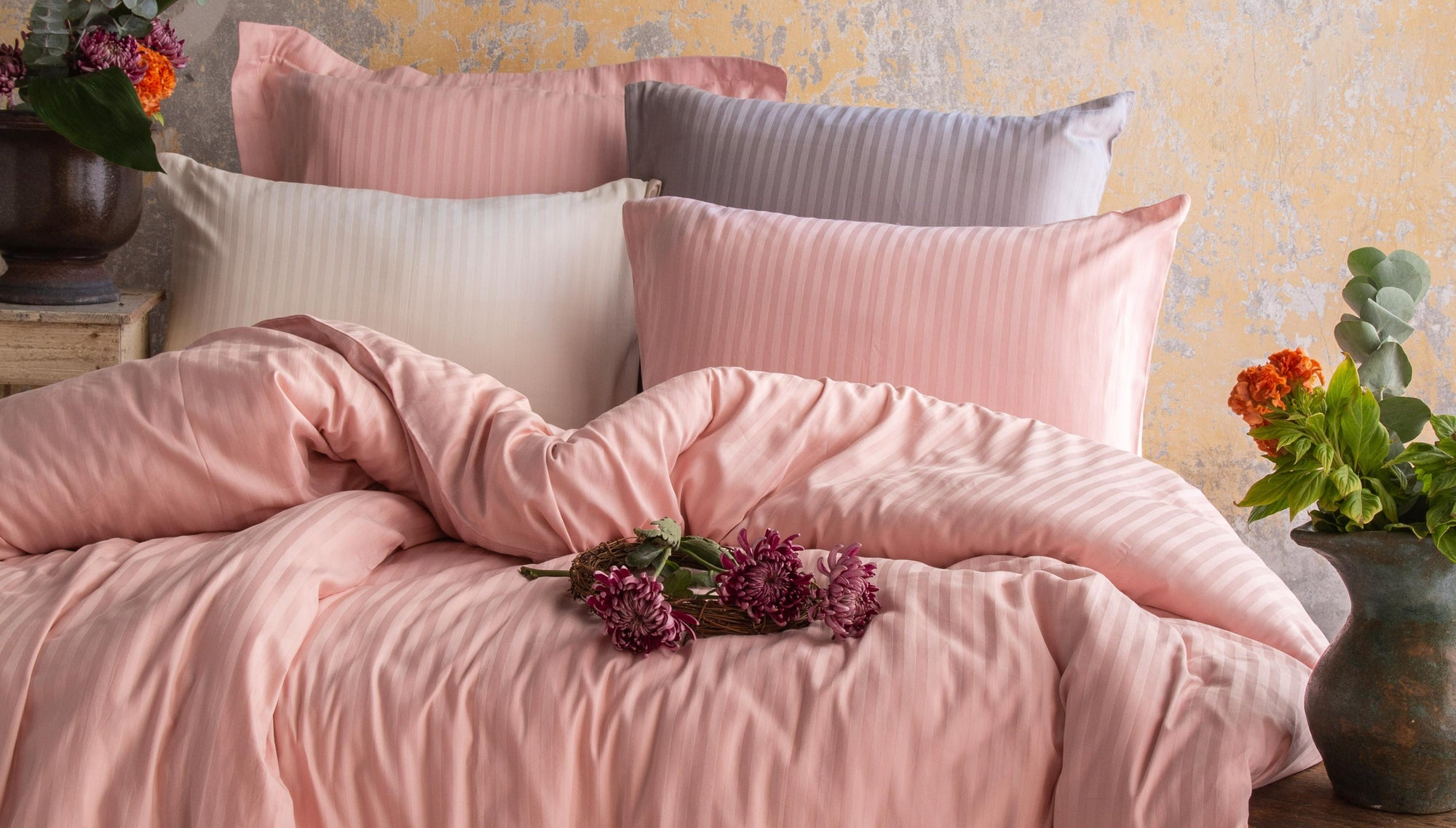 Cotton Sateen Linens & Bedding Collection by Leruum London