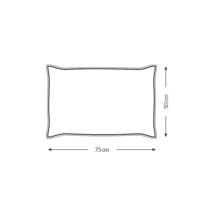 50cm 75cm standard pillowcase with piping size guide leruum