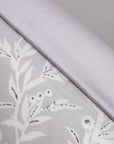 Pure Percale Bedding Grey & White Ditsy Floral Duvet Cover Set