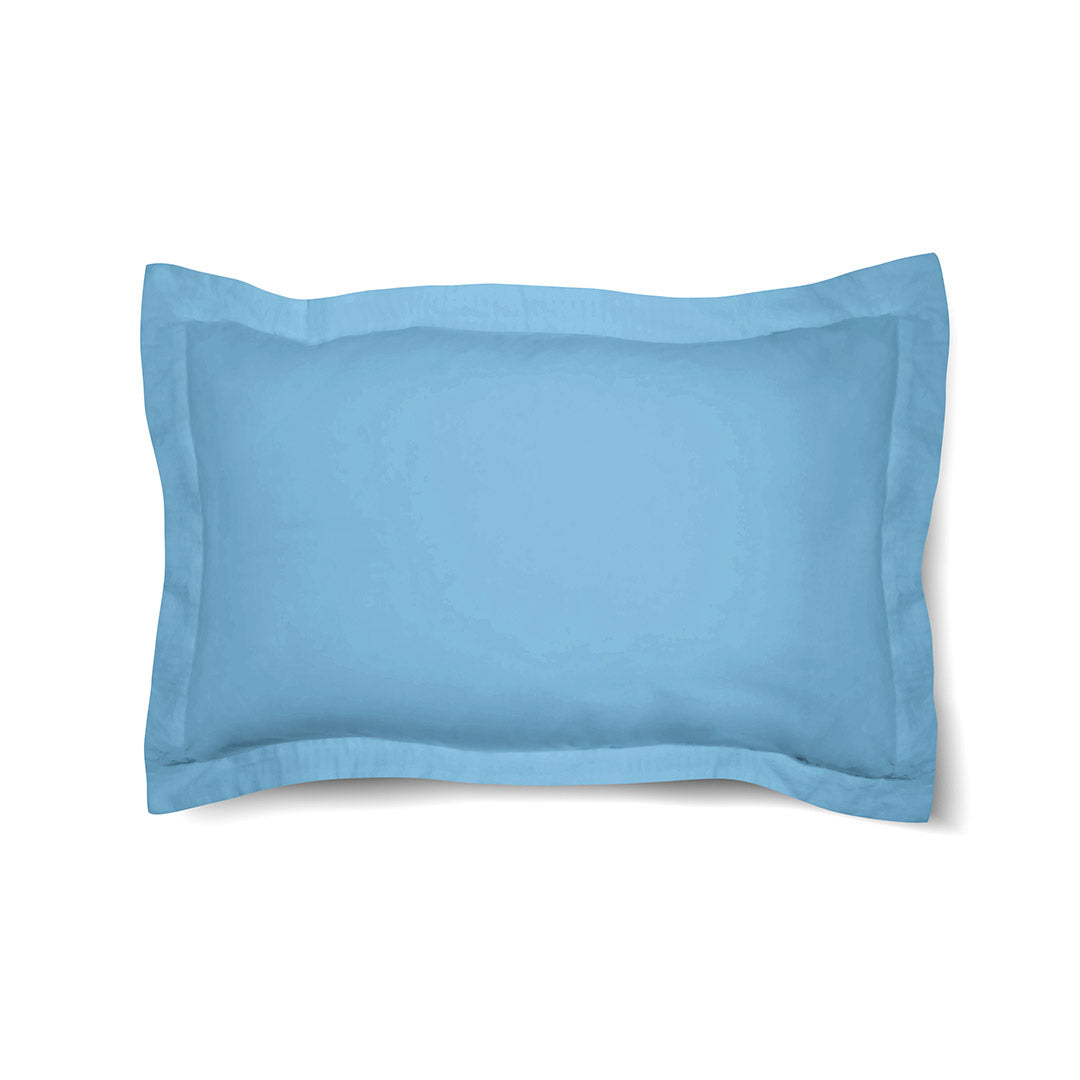 One Pair Cotton Blue Oxford Pillowcase - Pillow Cover