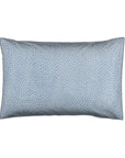Une paire de taies d'oreiller standard en percale 100 % coton 200 fils à pois bleu aqua