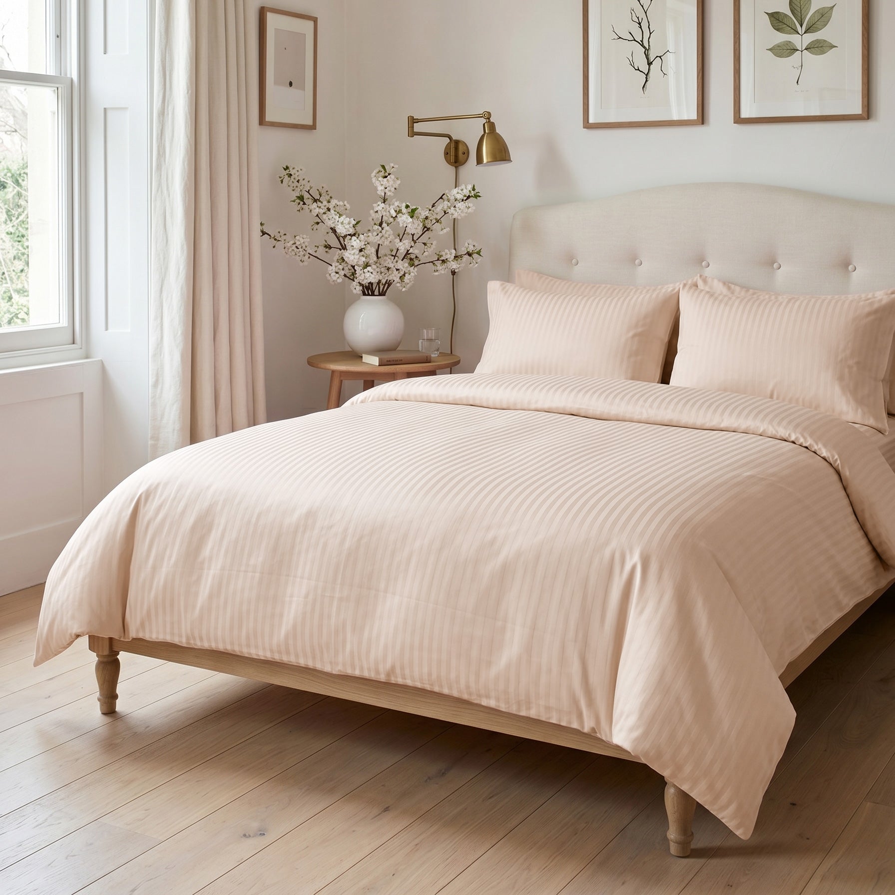 cream sateen duvet cover bedding set bundle 02