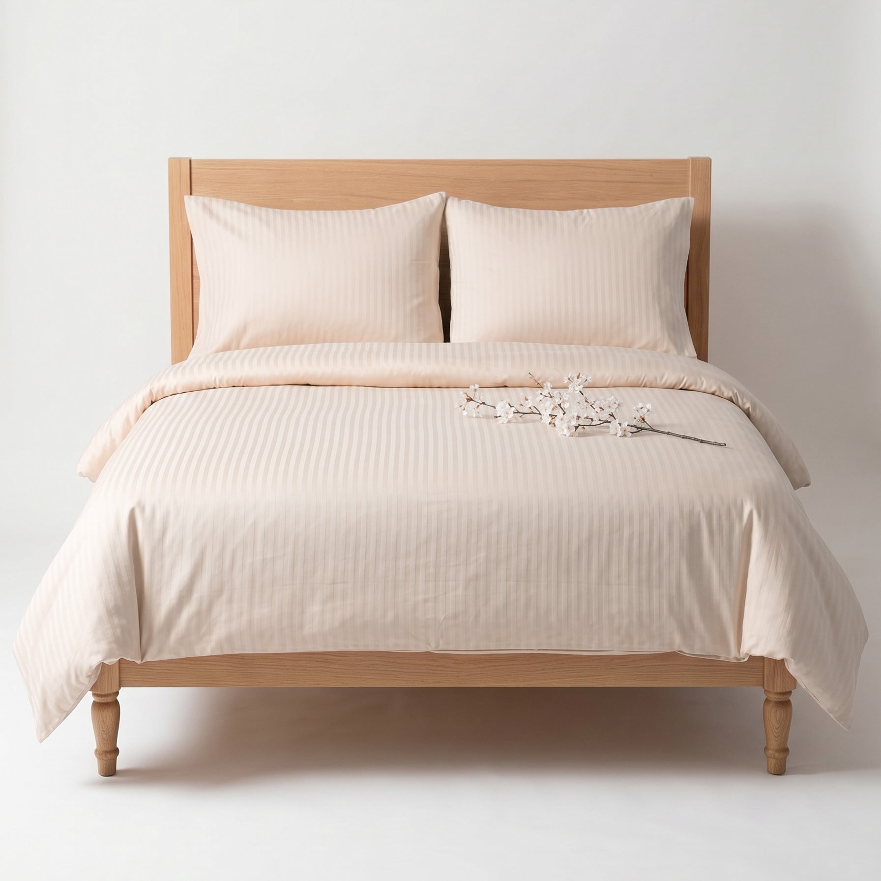 cream sateen duvet cover bedding set bundle 02