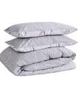 geo mystery grey diamond duvet cover set