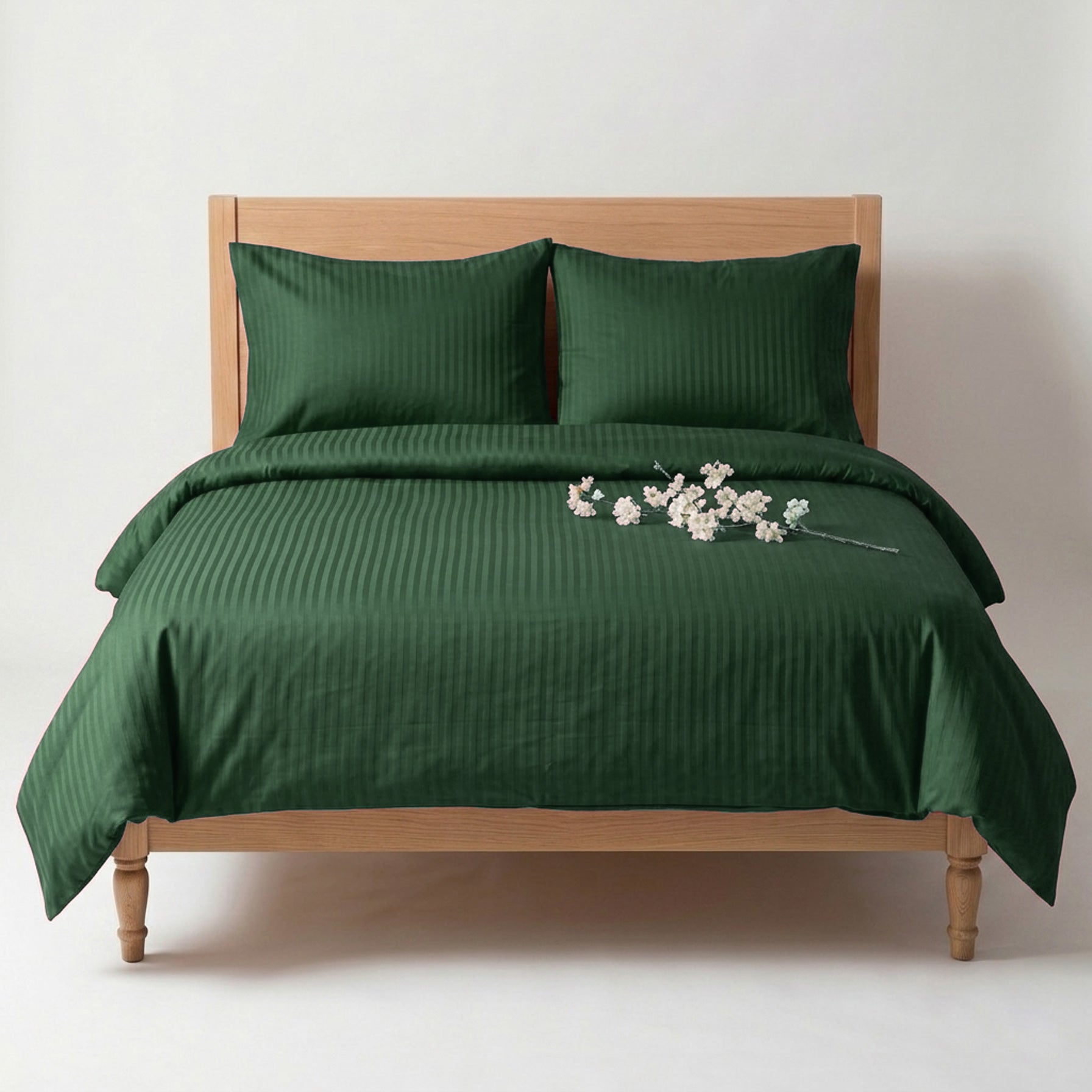 green sateen duvet cover bedding set bundle 02