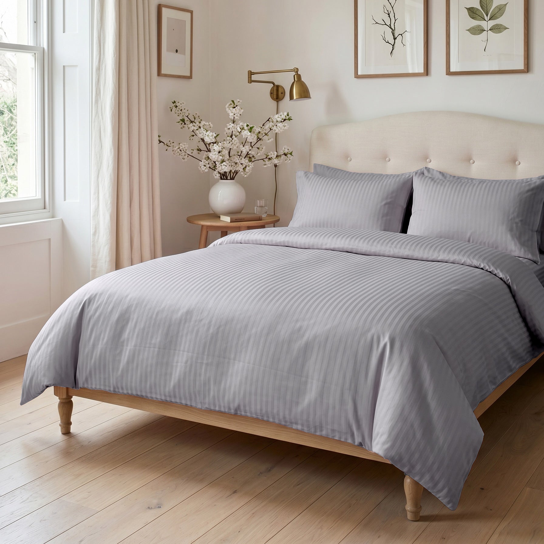 grey sateen duvet cover bedding set bundle 01