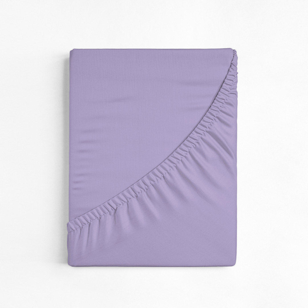 100% Cotton Extra Deep Pocket Lavender Fitted Sheet