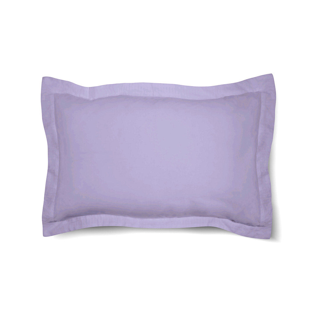 One Pair Cotton Lavender Oxford Pillowcase - Pillow Cover