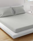 100% Cotton Extra Deep Pocket Light Grey Fitted Sheet